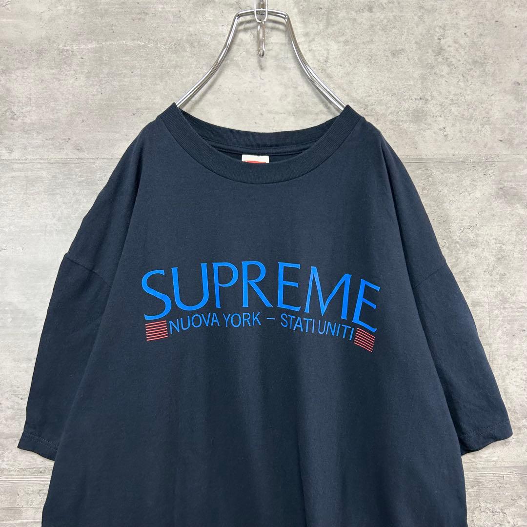 希少XL Supreme Nuova York 20FW ビッグロゴ　Tシャツ