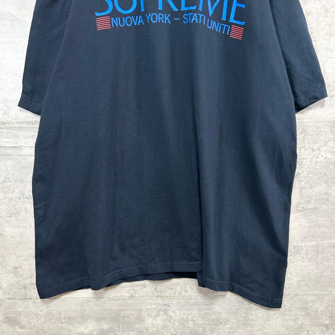 希少XL Supreme Nuova York 20FW ビッグロゴ　Tシャツ
