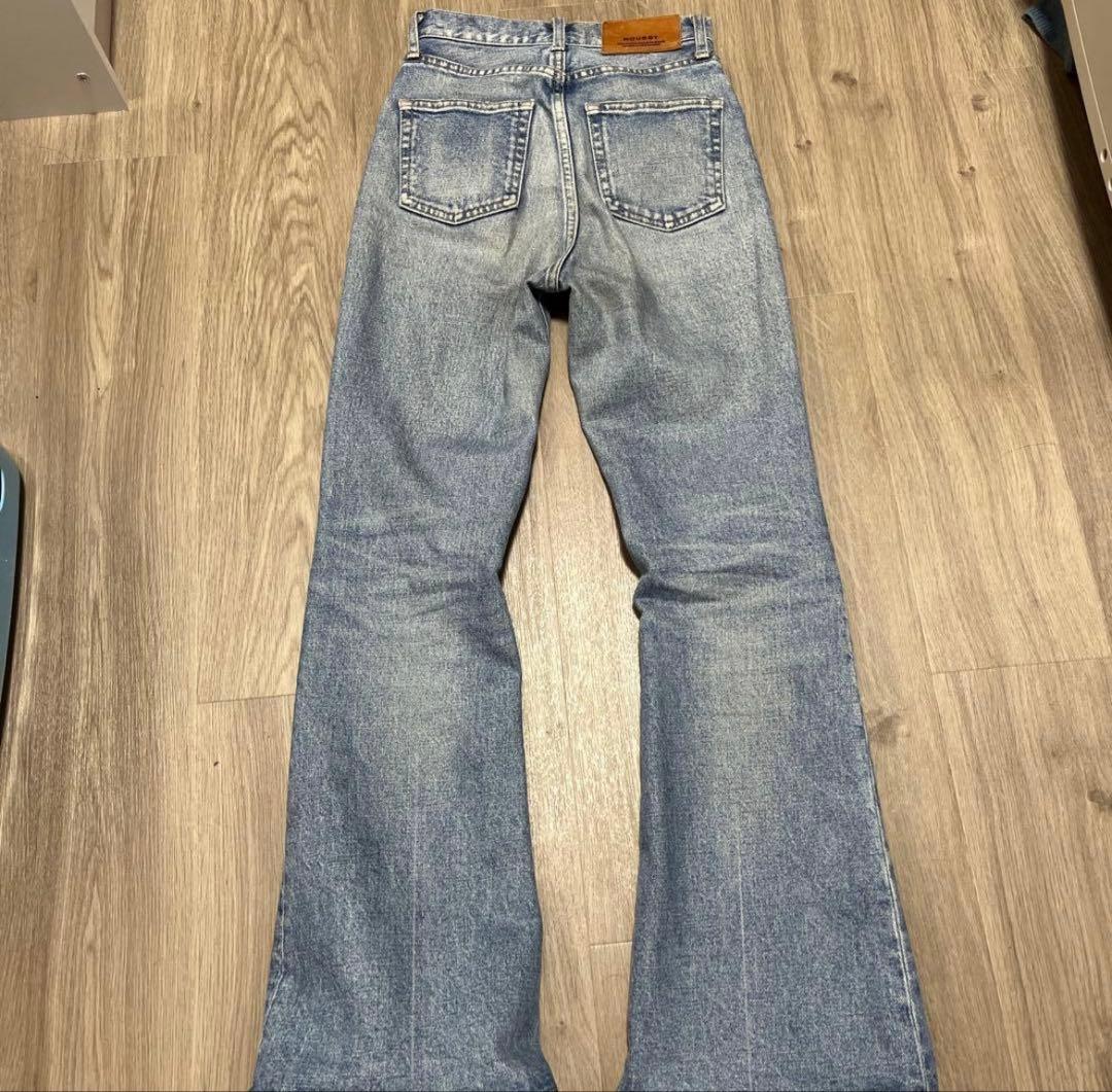 moussy MVS flare 24インチ ブルー　フレア　ブーツカットデニム