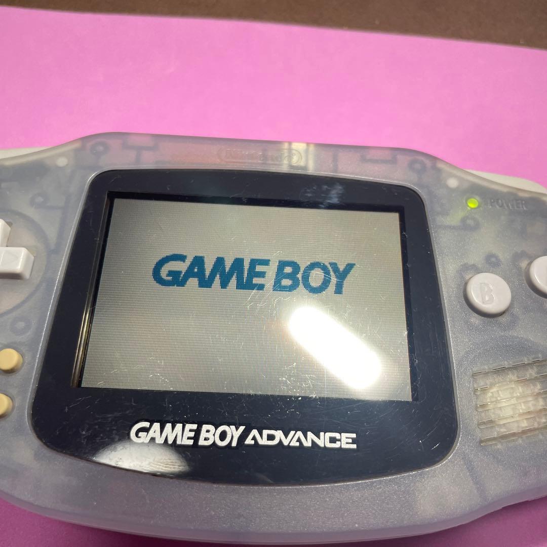GBA ゲームボーイアドバンス クリアパープル 本体+ソフト3本