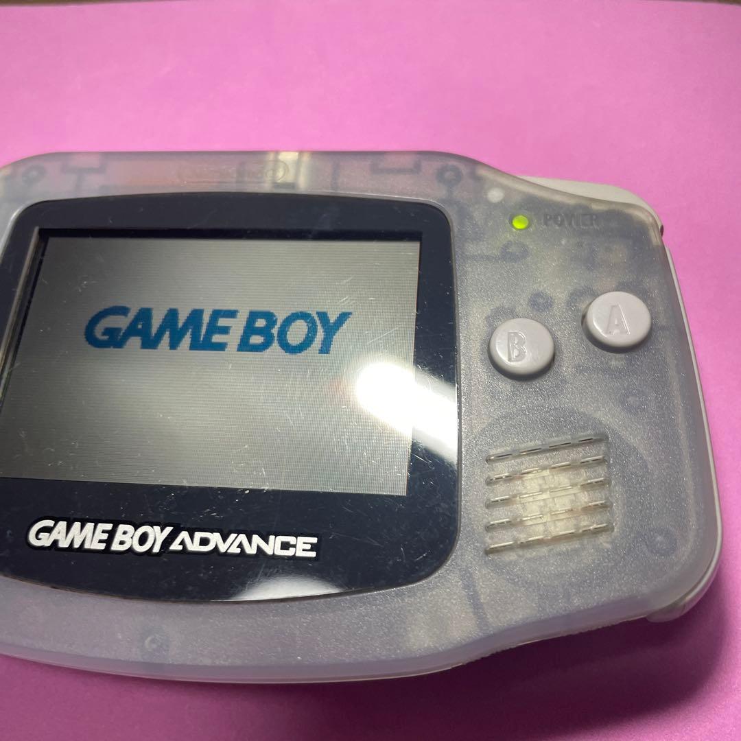 GBA ゲームボーイアドバンス クリアパープル 本体+ソフト3本