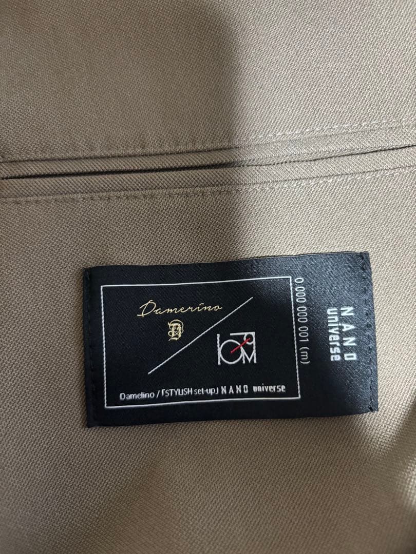 【美品】NANOuniverse Damerino セットアップ　Mサイズ