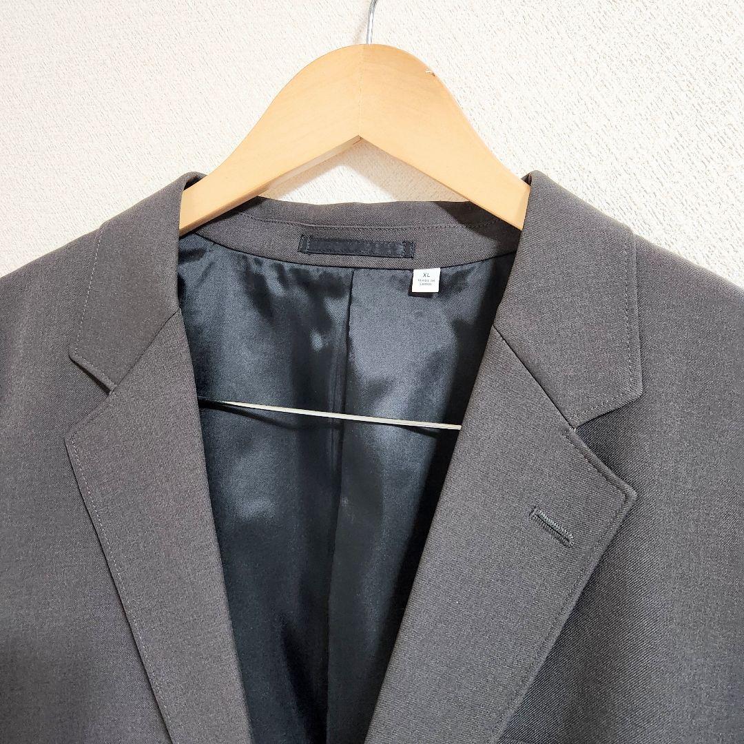 【セットアップ】UNIQLO U テーラードジャケット ダークグレー