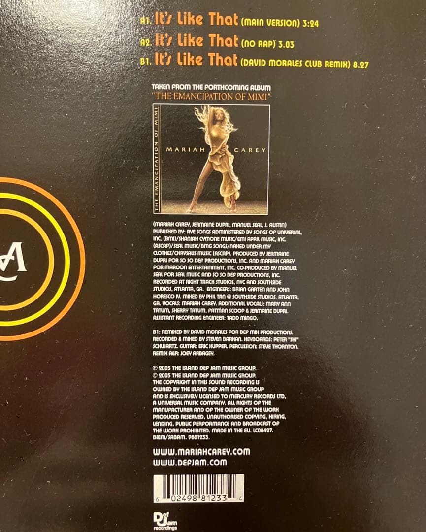 Mariah Carey シングル EP 5枚セット Record vinyl