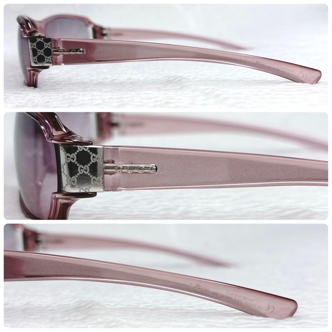 小物 GUCCI Sunglasses Pink Clear Frame GGLogo