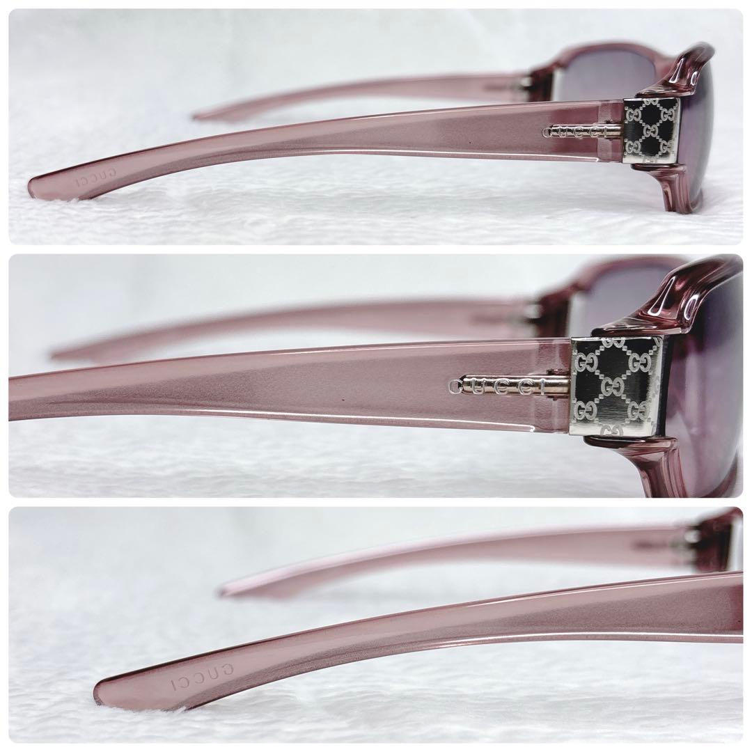 小物 GUCCI Sunglasses Pink Clear Frame GGLogo