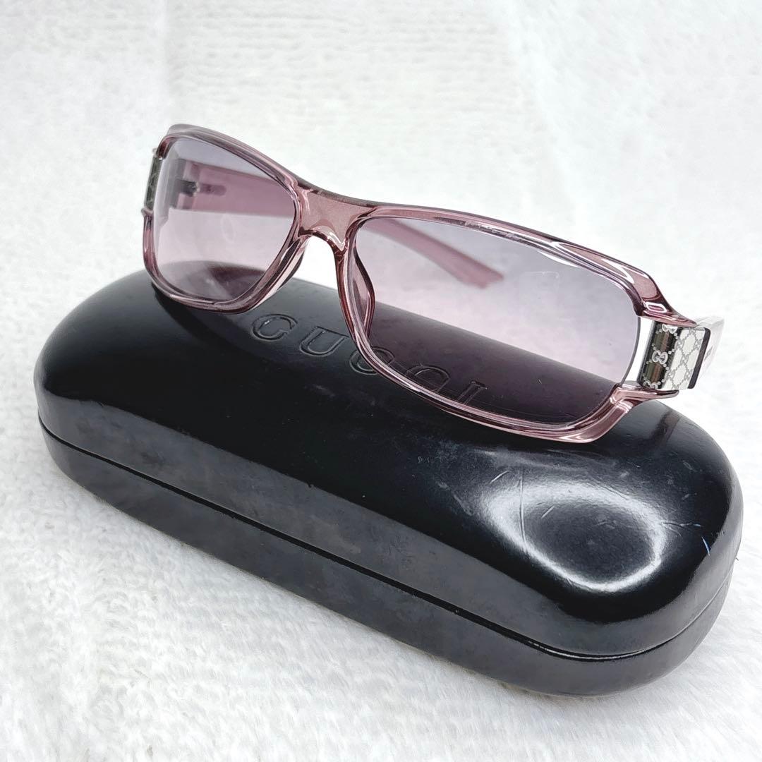 小物 GUCCI Sunglasses Pink Clear Frame GGLogo