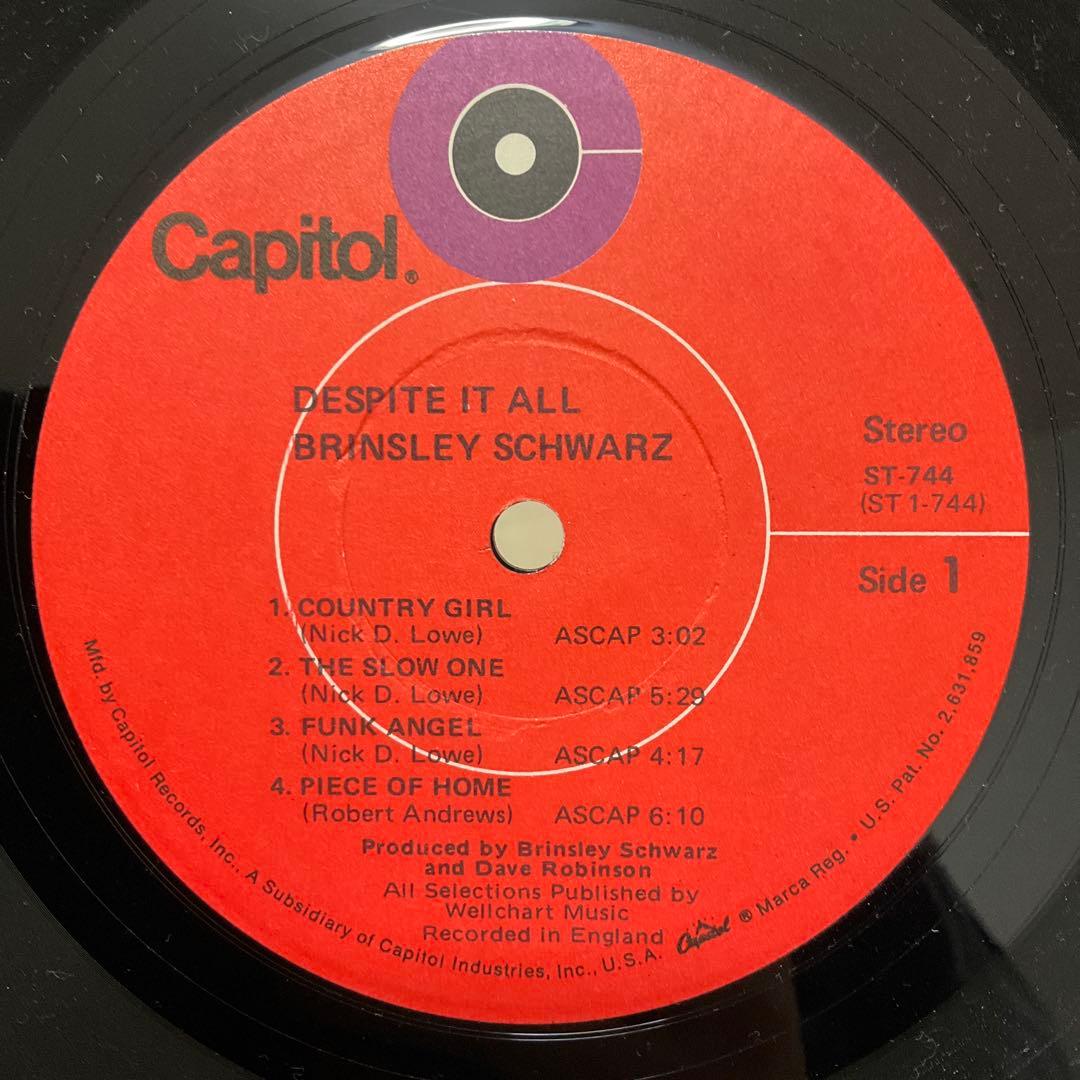 ブリンズリーシュウォーツ　Despite It All　US盤レコード
