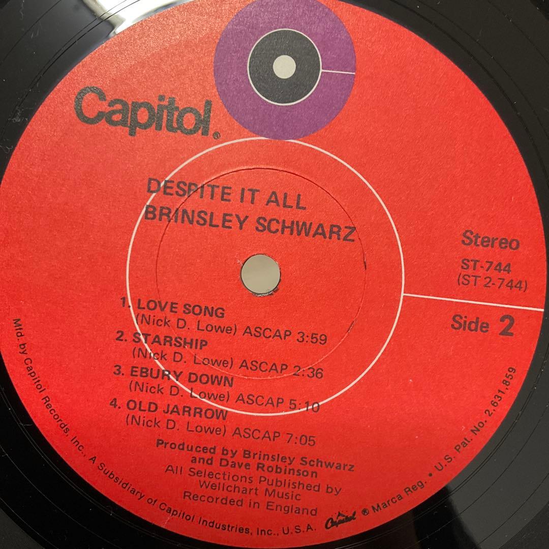 ブリンズリーシュウォーツ　Despite It All　US盤レコード