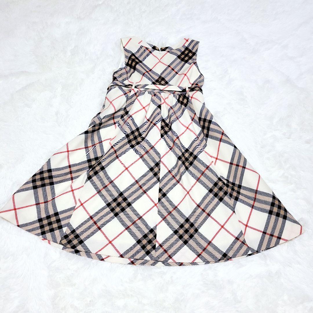 格安✨BURBERRY ノバチェック ノースリーブ ワンピース 膝丈 ベルト