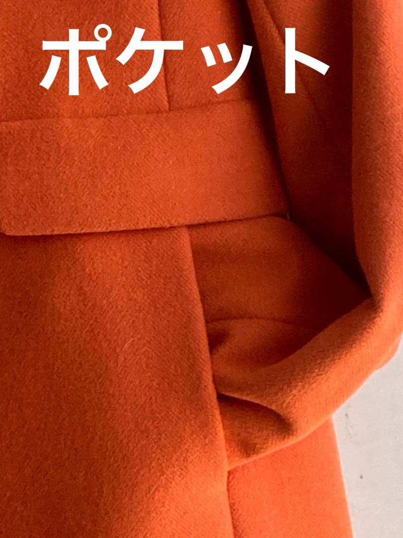 春美品　ワンランク上ロングコート アンゴラ60%ウール40%日本製