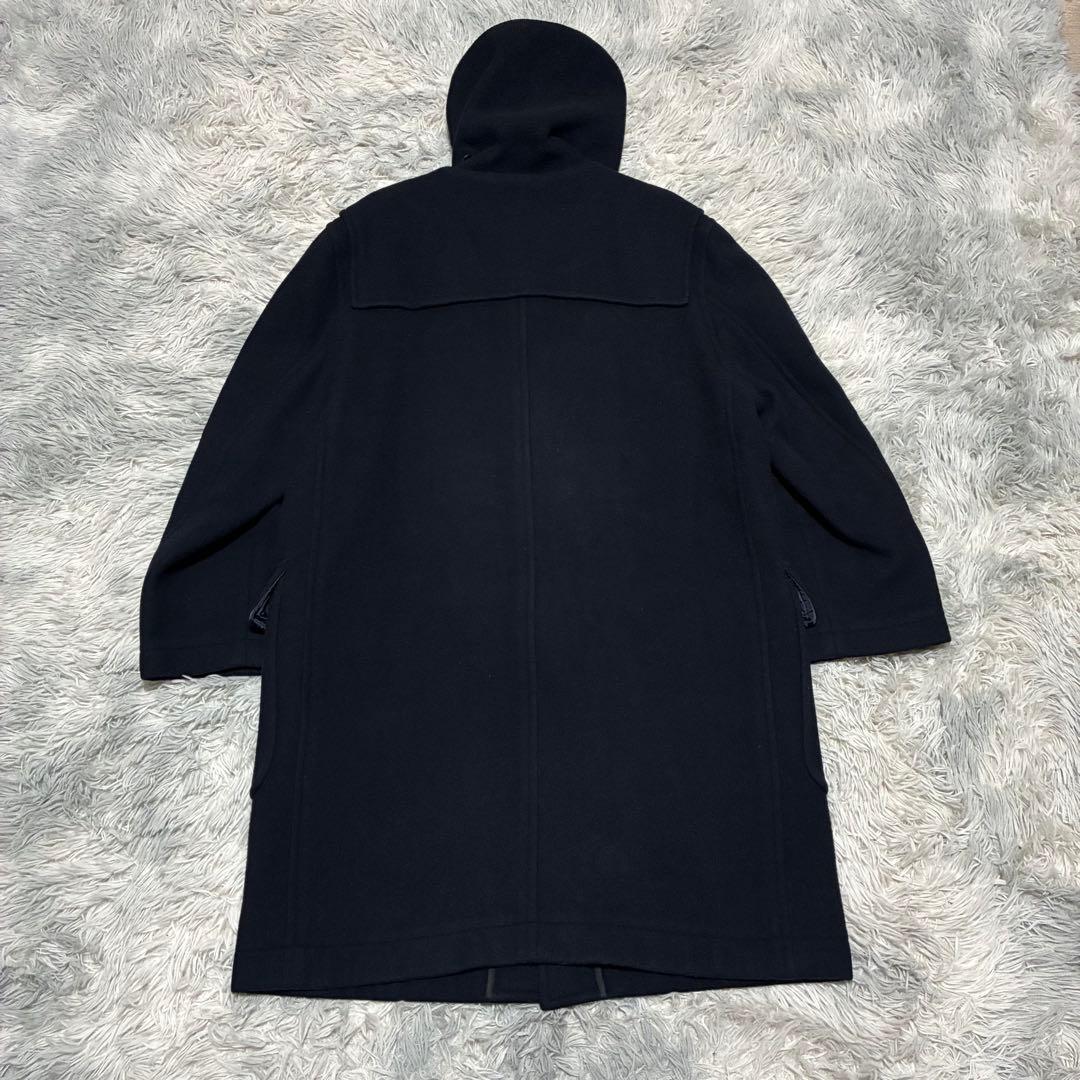 【良品】J.PRESS ジェイプレス ダッフルコート LL ネイビー チェック