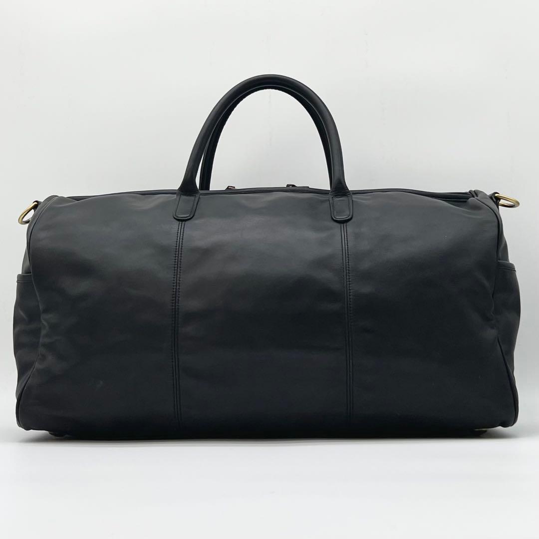 COACH ボストンバッグ 2way レザー 大容量 レクサス コラボ ブラック