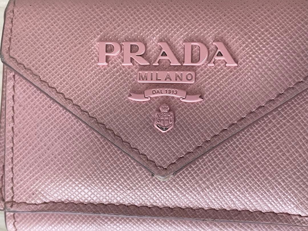 あ*✨様 プラダ PRADA 三つ折り財布　ピンク