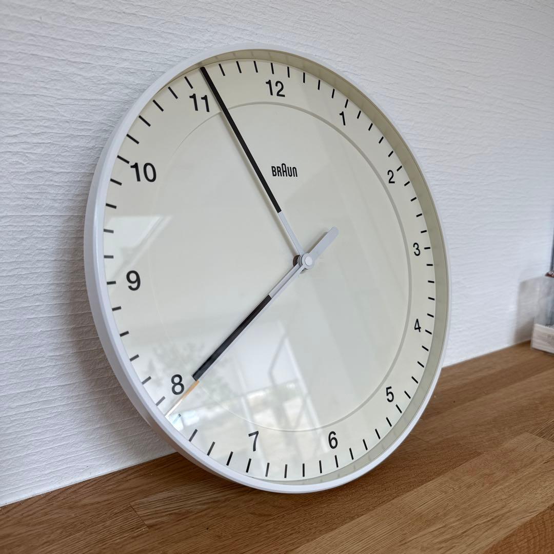 BRAUN 掛時計 BNC017WHWH 直径30cm