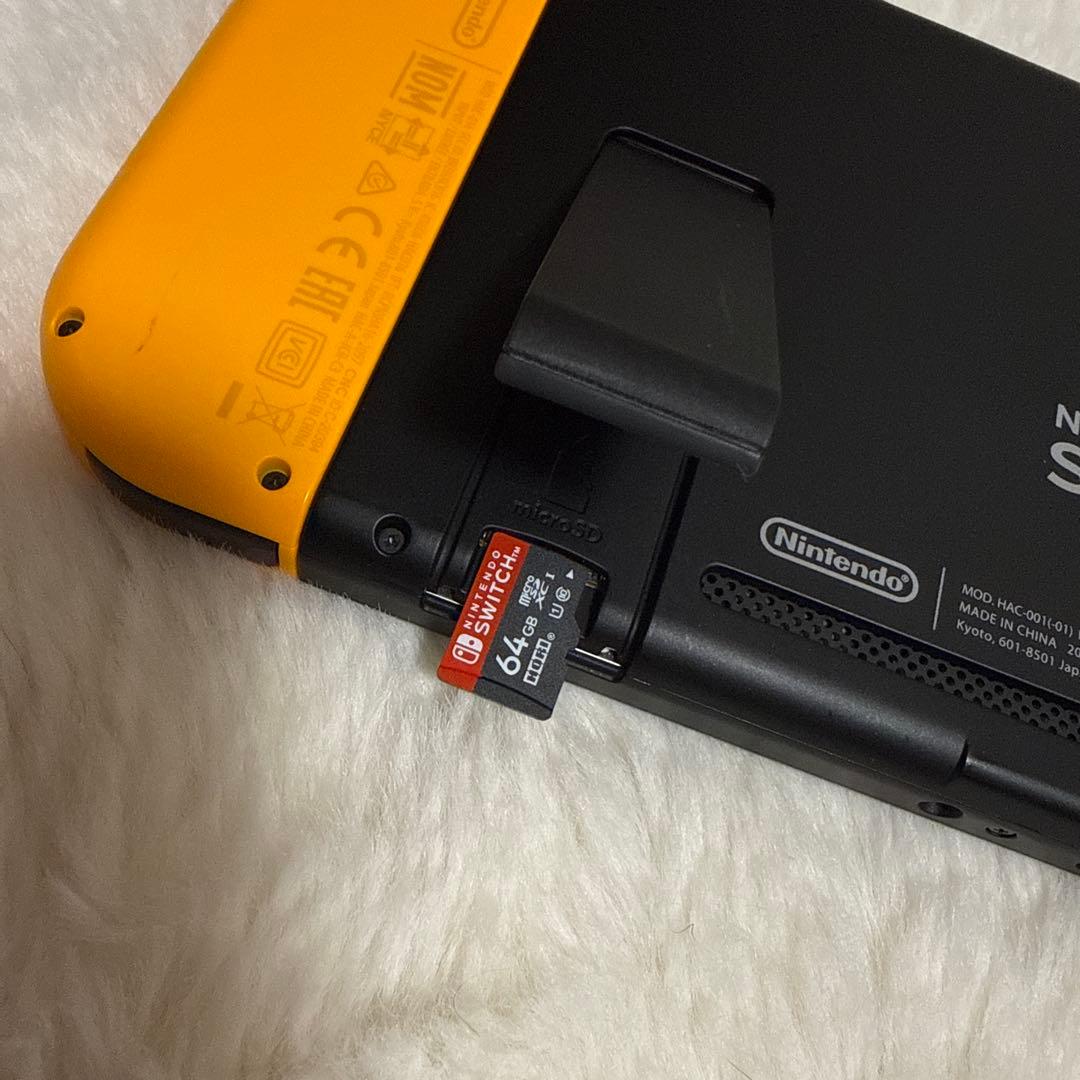 【箱無し】Nintendo Switch 本体(バッテリー強化版)、ソフト4本