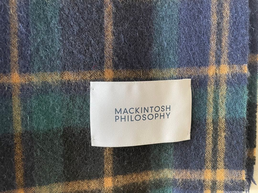 MACKINTOSH PHILOSOPHY カシミアチェック柄ストール