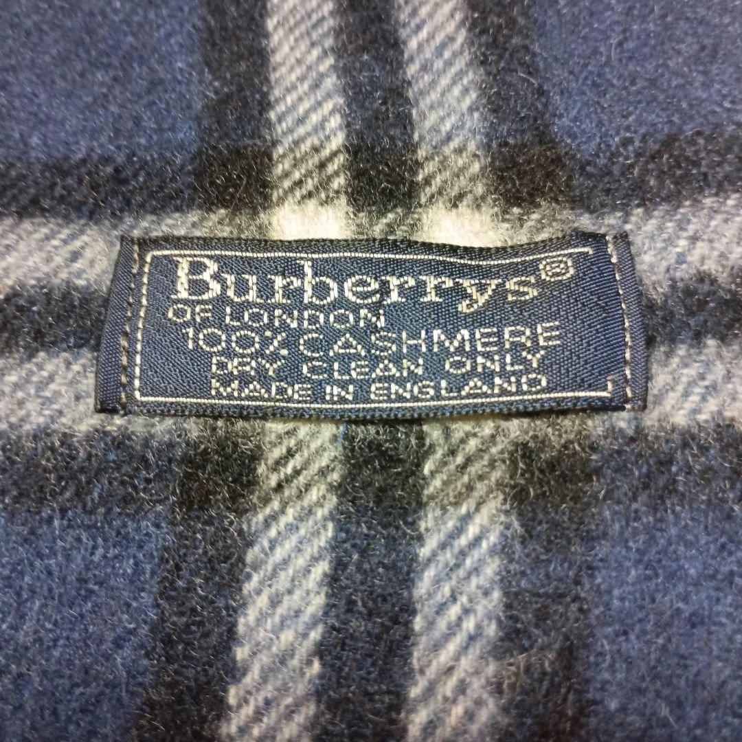Burberry チェック柄マフラー　100%カシミヤ　イングランド
