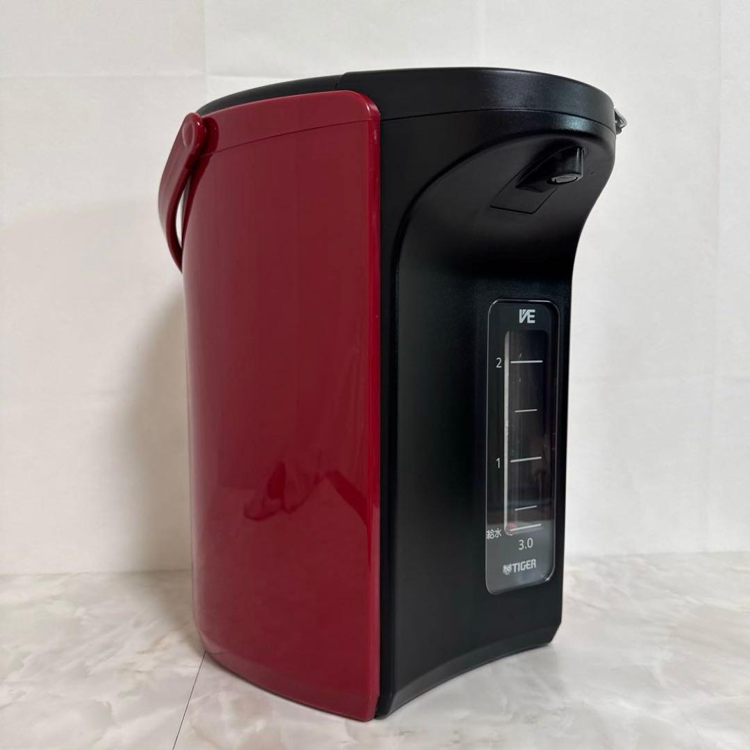 TIGER 電気ポット 3.0L 蒸気レス VE 電気 まほうびん とく子さん