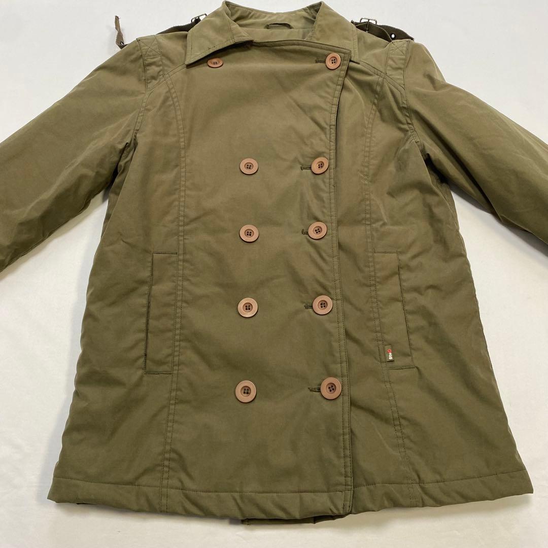 【stussy】　ステューシー　カーキ　ミリタリージャケット　キルティング　中綿