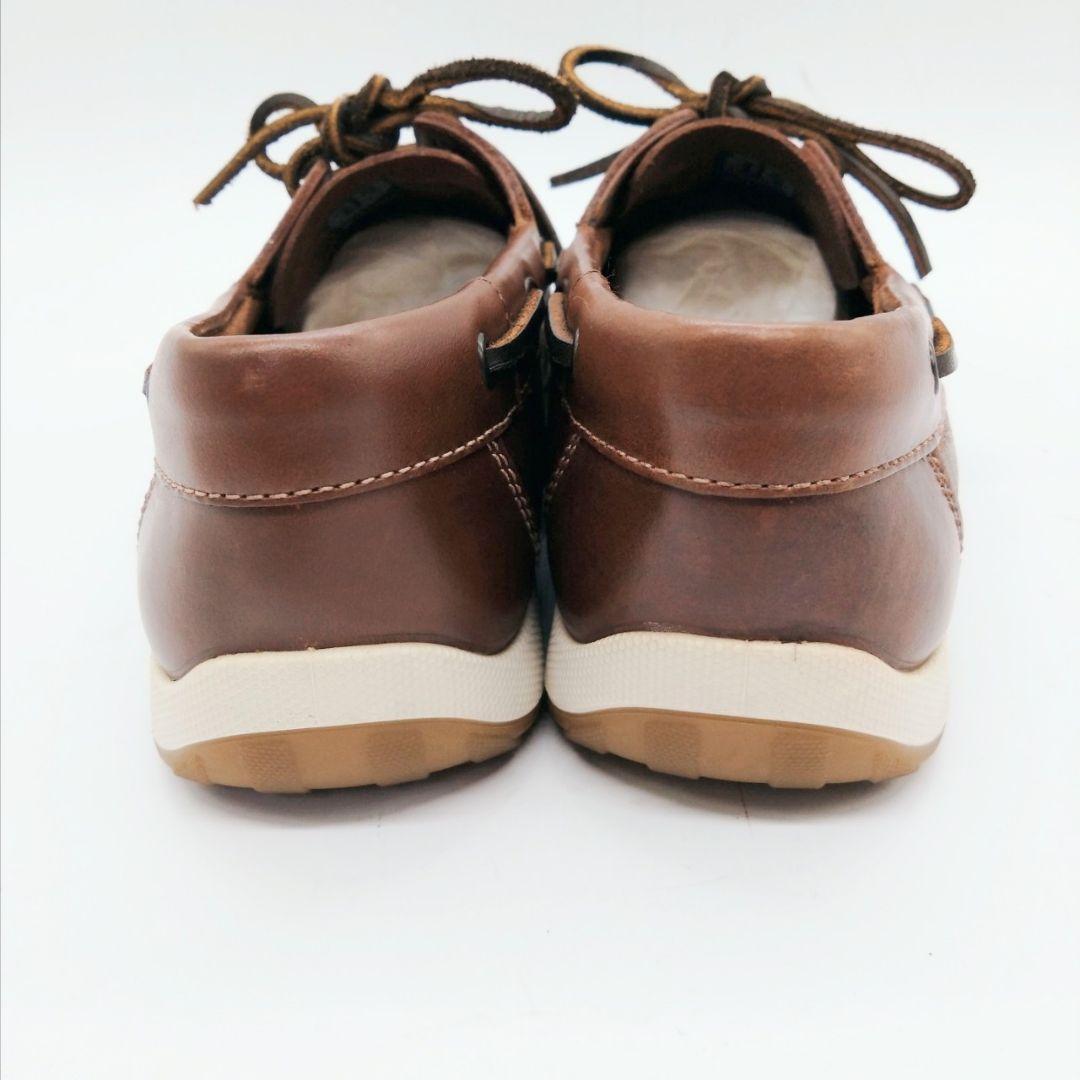 ecco エコー レザー デッキシューズ ブラウン 43　420
