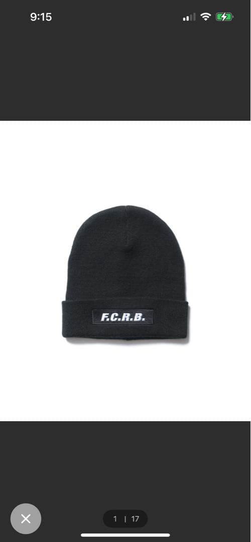【極美品/レアルブリストル】EMBROIDERY LOGO BEANIE BLK