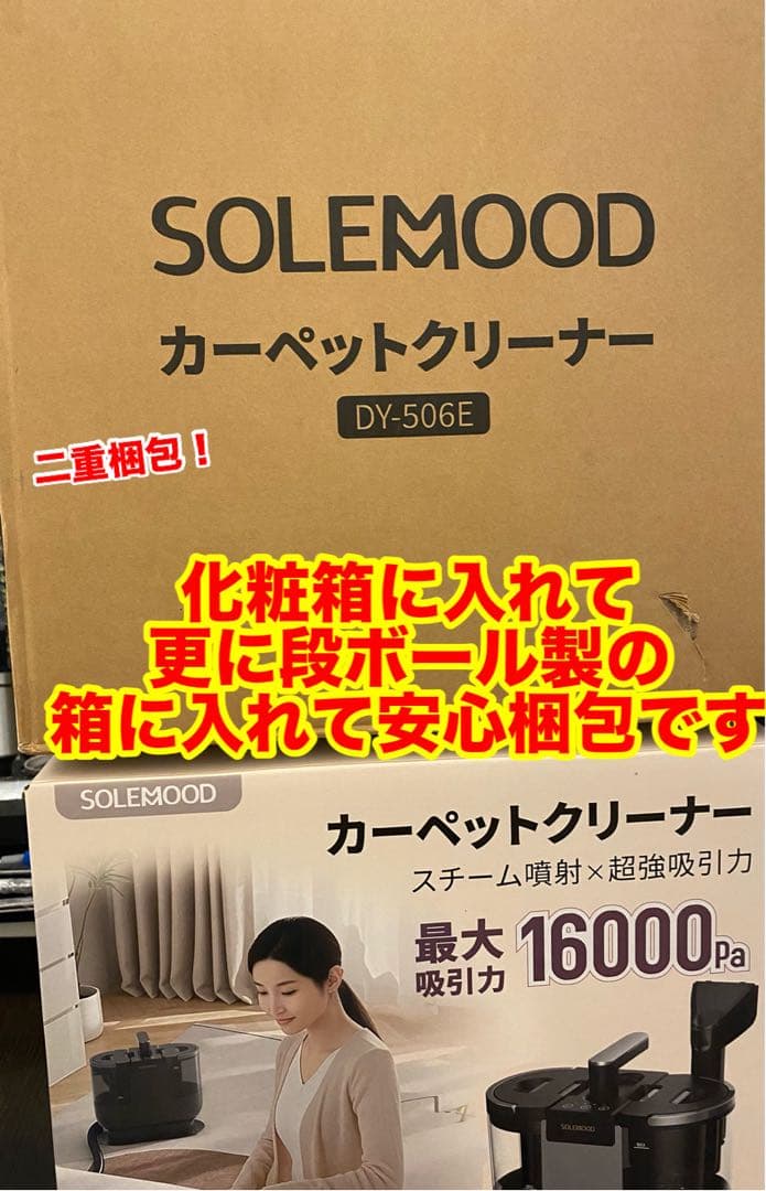 【即発送可・1回のみ使用】100℃スチーム カーペットクリーナー DY-506E