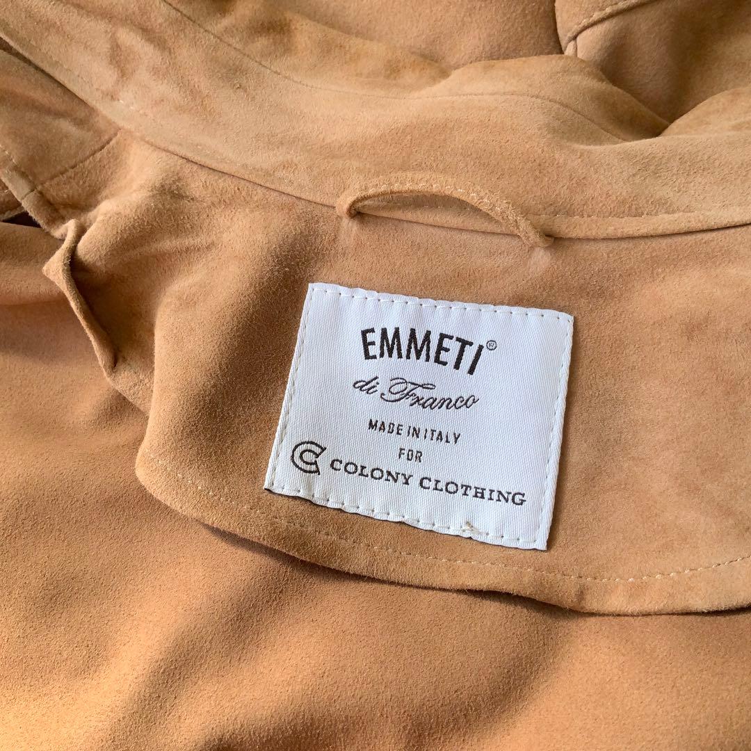 EMMETI エンメティ COLONY別注 NOLANスエードジャケット46伊製