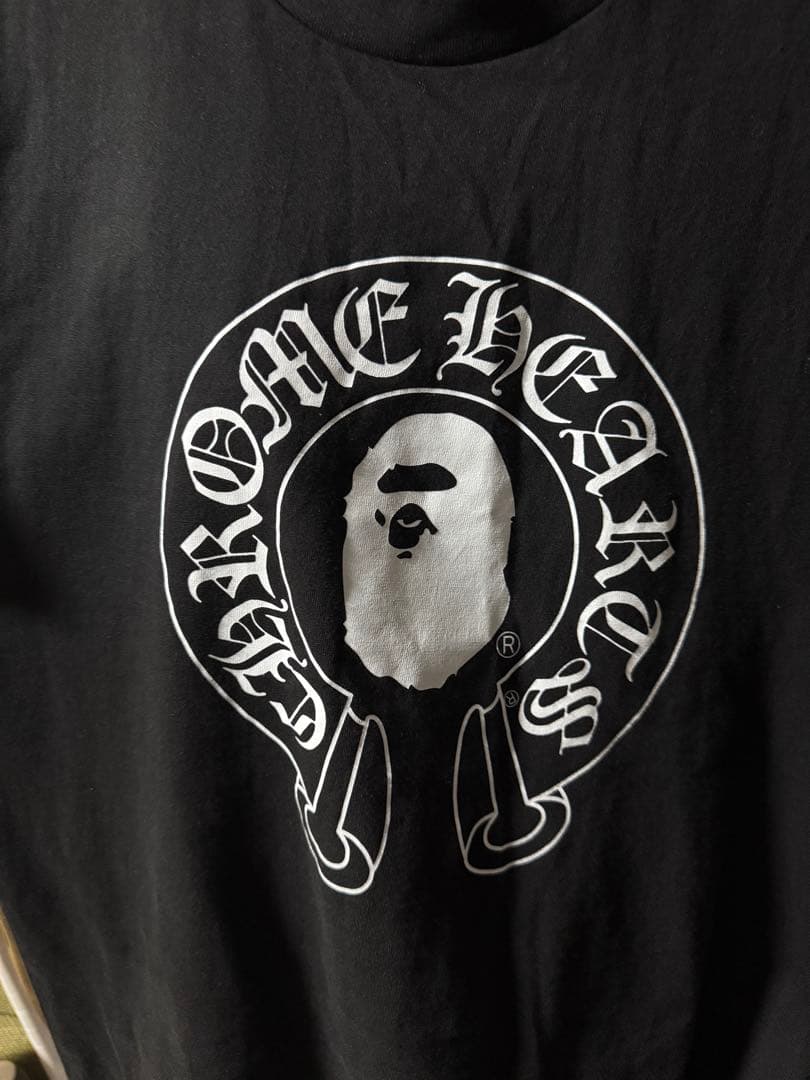 A Bathing Ape Chrome Hearts Tシャツ S ブラック