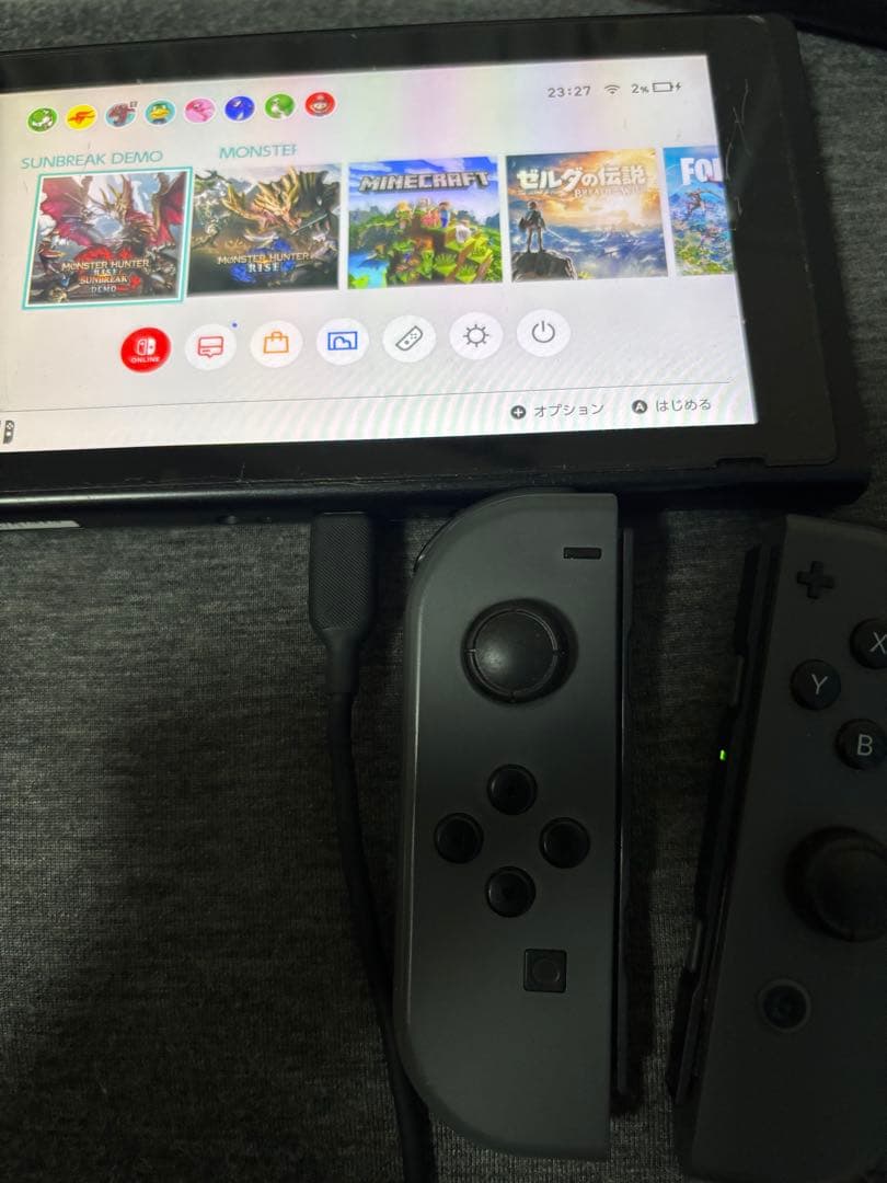 Nintendo Switch グレー 本体　ジャンク品