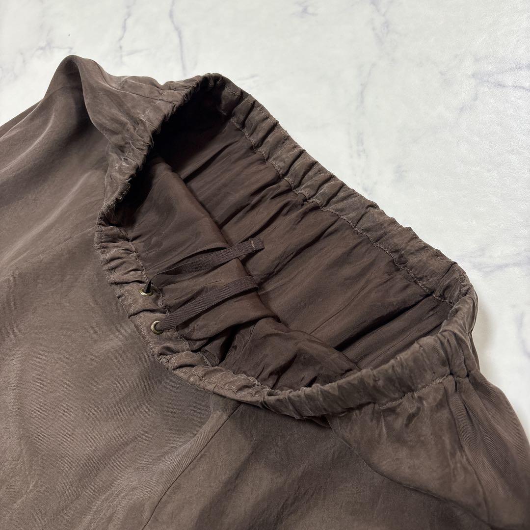 プラージュ24年 Washable Fibril ロングスカート ブラウン 38