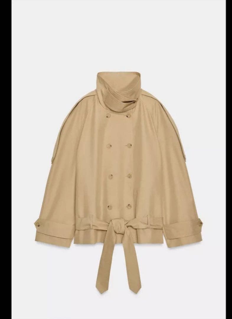 ショート丈ハイネックトレンチコートZWCOLLECTION