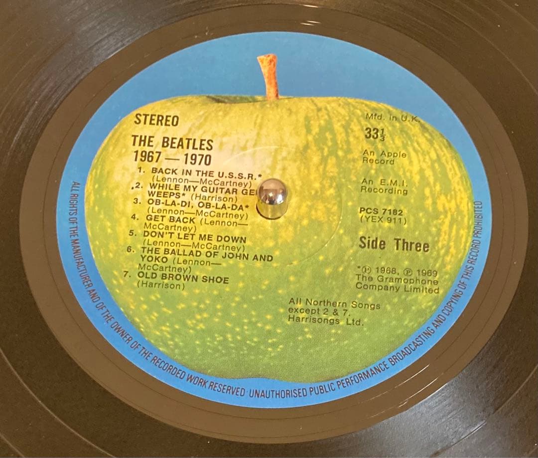 The Beatles 1967-1970 青盤UKオリジナルレコード　2枚組