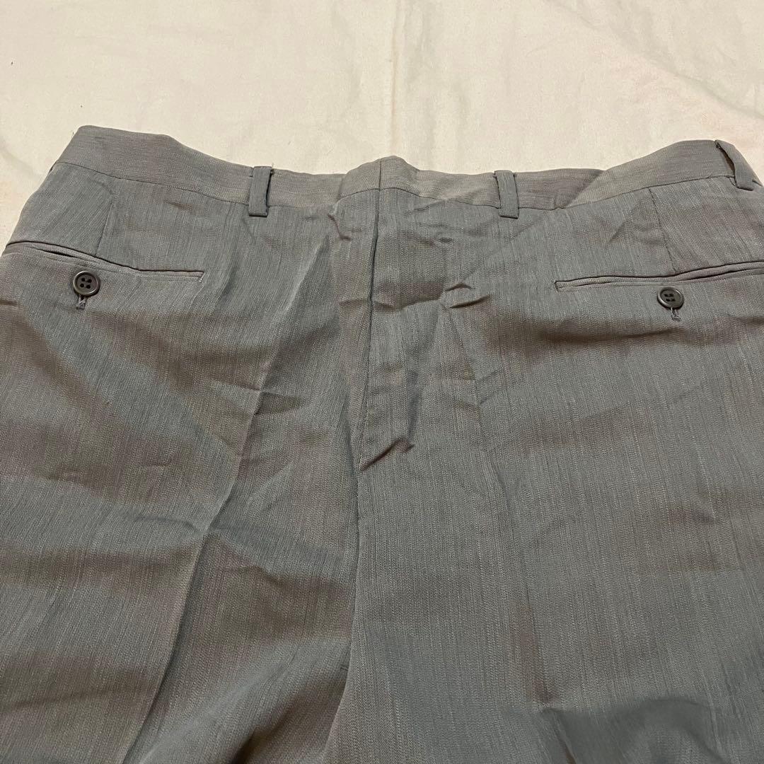GIORGIO ARMANI 52Rグレー グリーンダブルブレスト スーツ52R