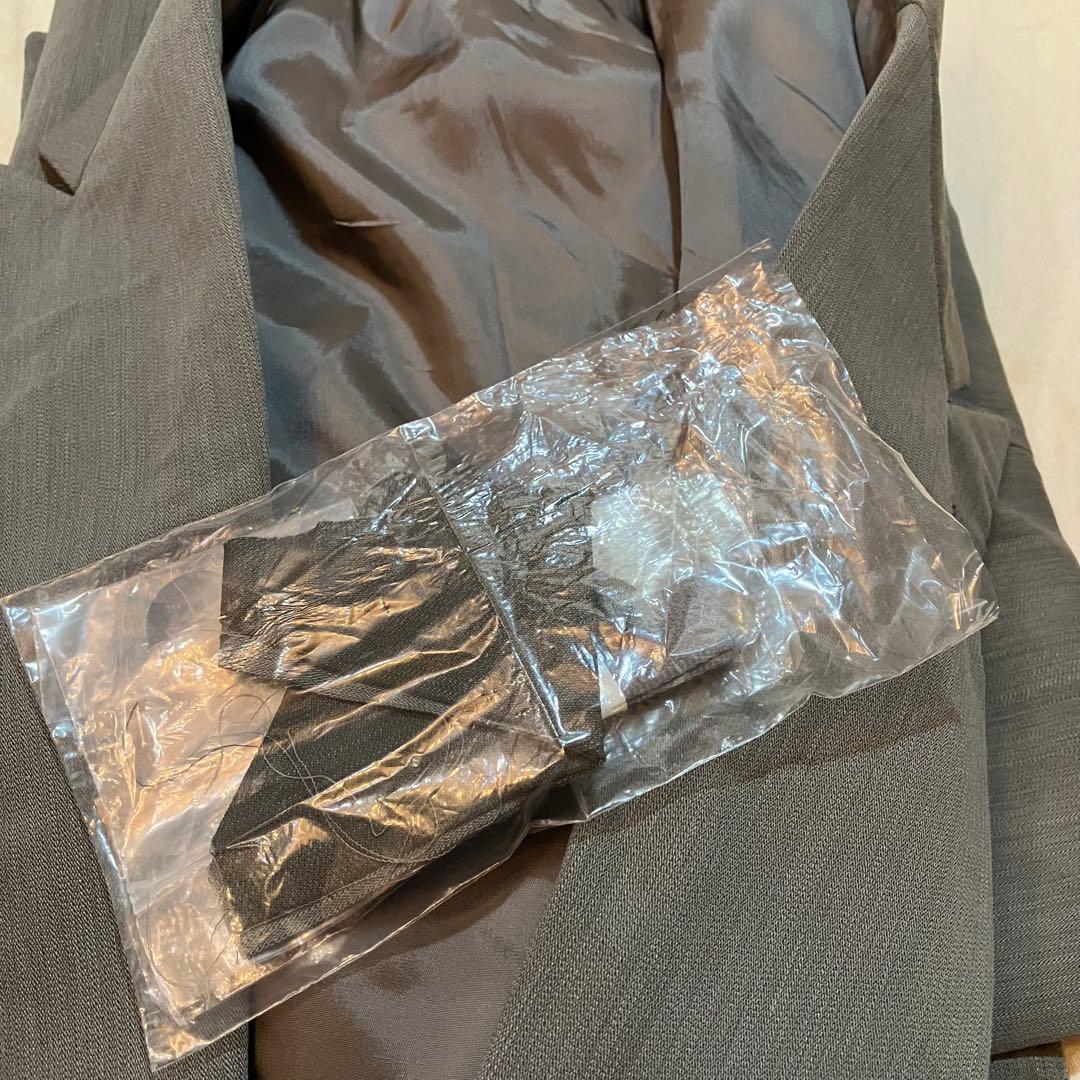 GIORGIO ARMANI 52Rグレー グリーンダブルブレスト スーツ52R