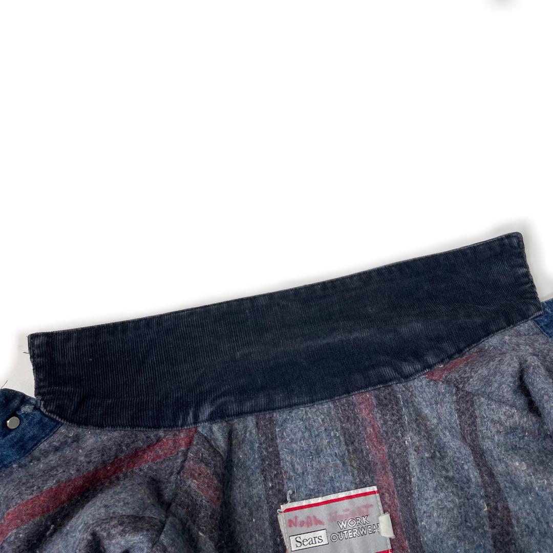 70s Sears デニムカバーオール ブランケットライナー コーデュロイ