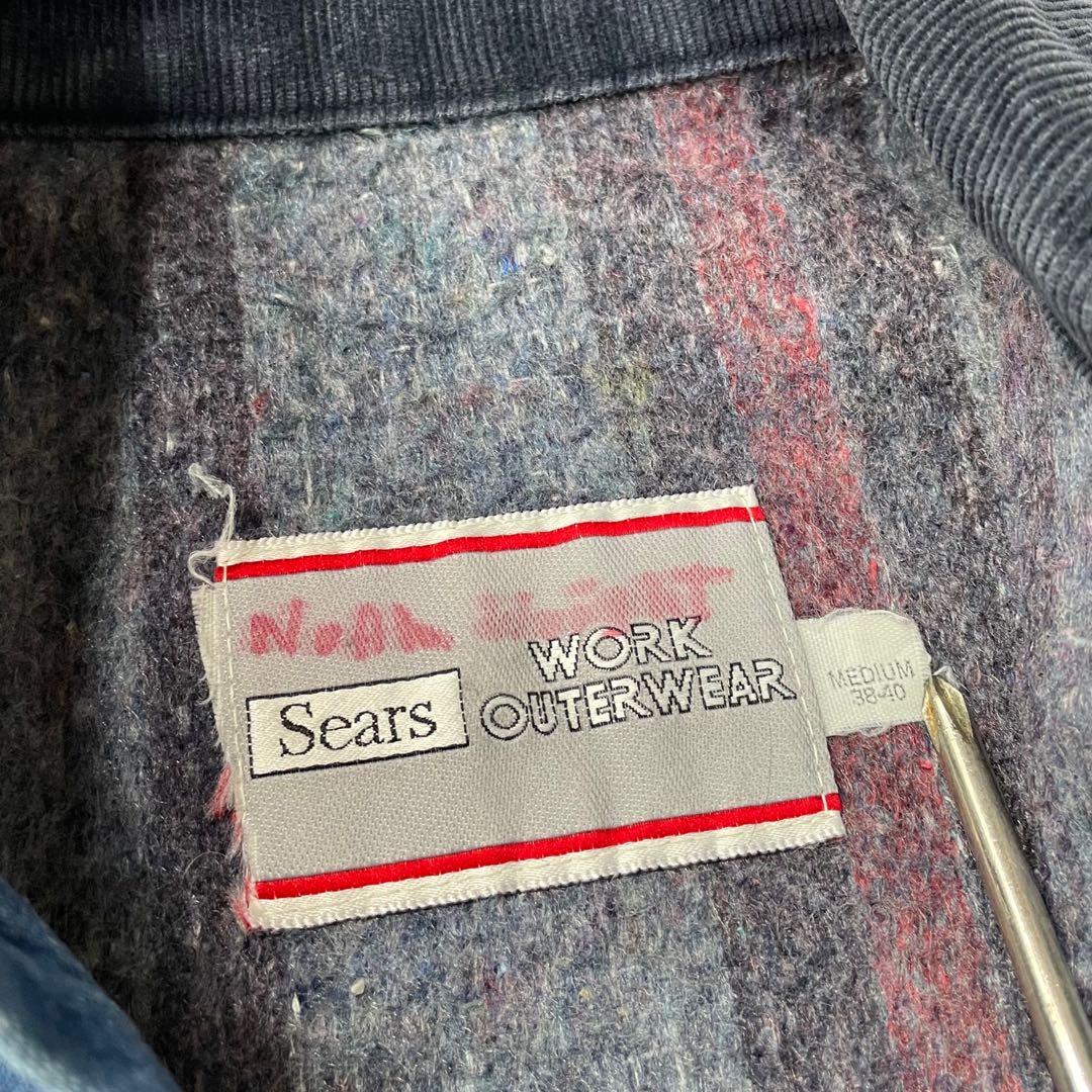70s Sears デニムカバーオール ブランケットライナー コーデュロイ