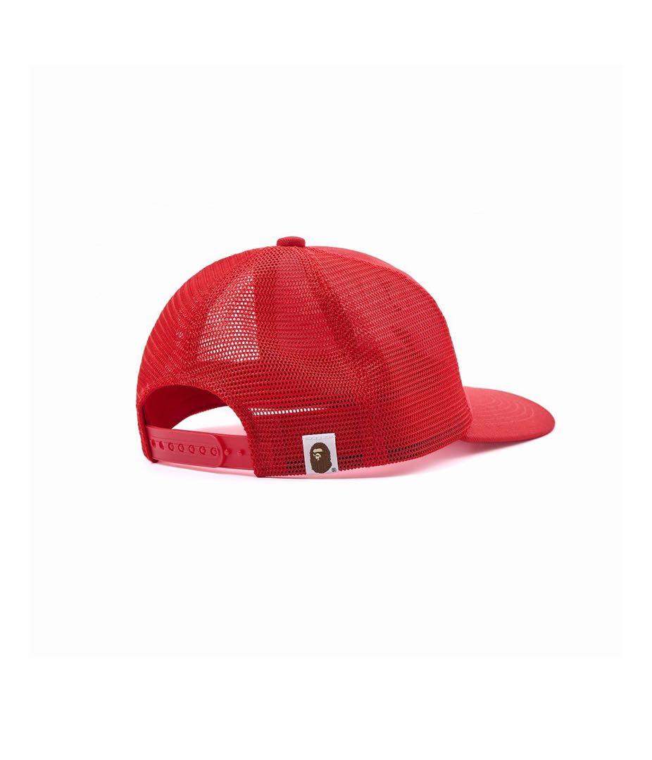 マ*ロ様 セントマイケル　BAPE_MESH CAP RED