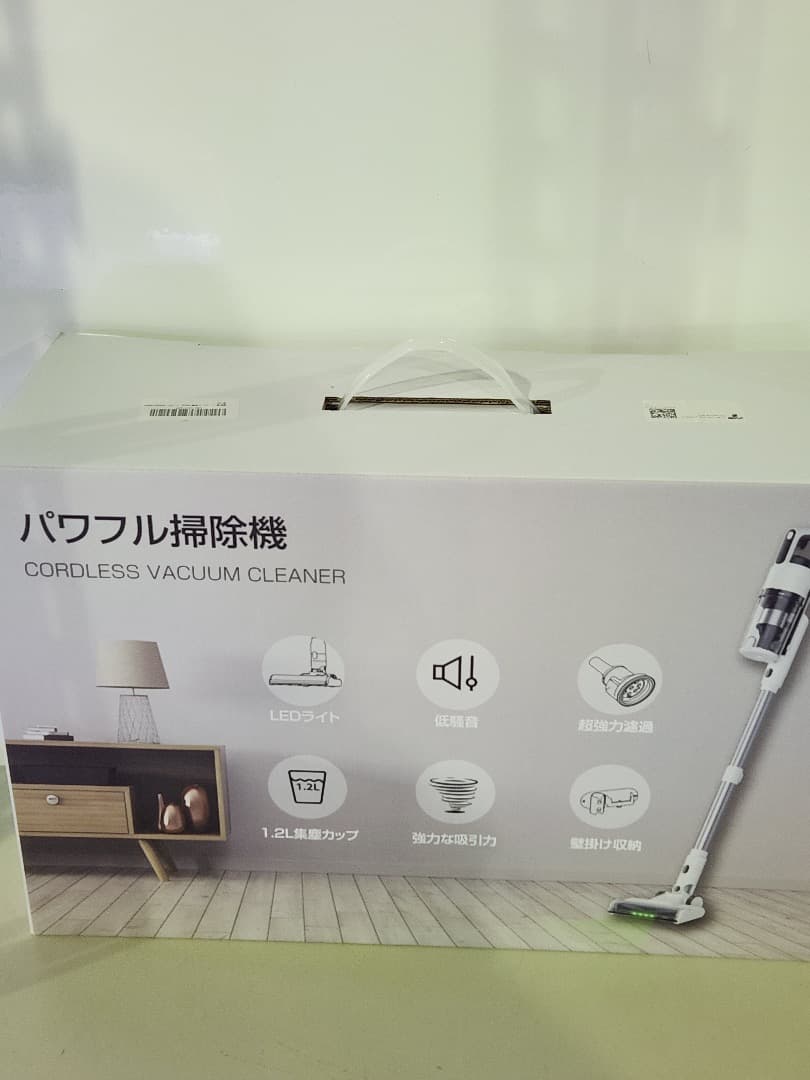 ✨75kPa強力吸引✨コードレス掃除機 55分稼働 自立式 LEDライト 軽量