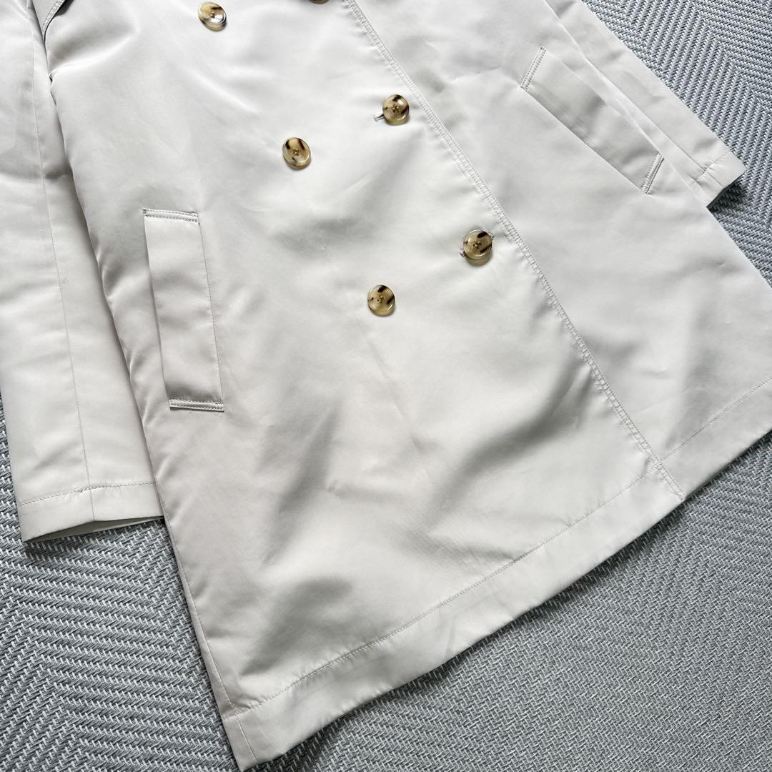 美品 theory luxe ダブルブレスト トレンチコート バックベルト 40