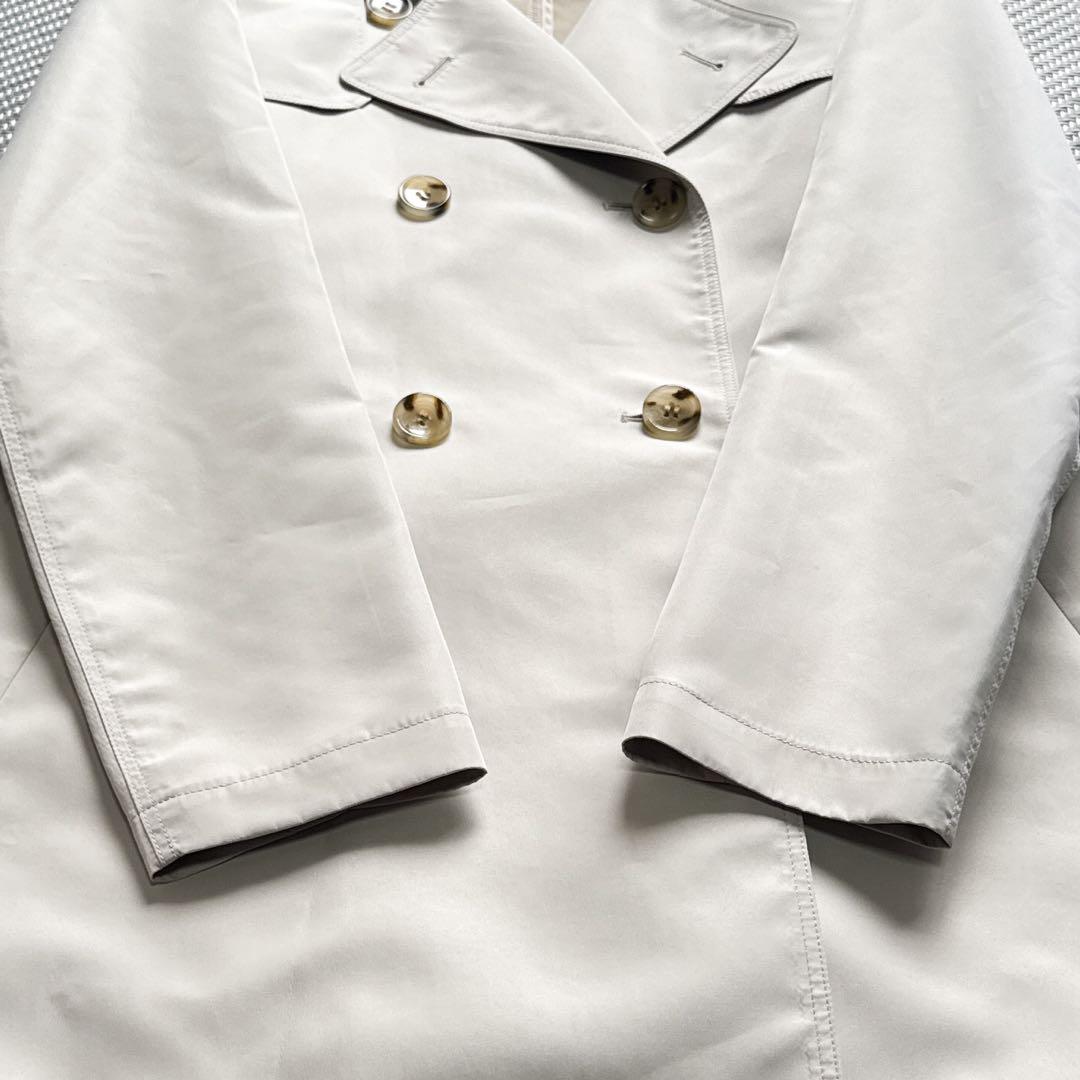 美品 theory luxe ダブルブレスト トレンチコート バックベルト 40