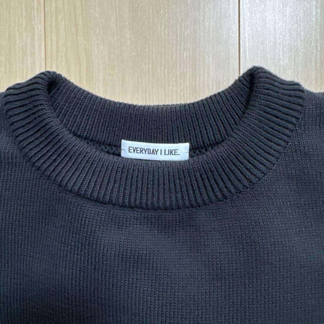 Deuxieme Classe ベーシック ニット　ブラック
