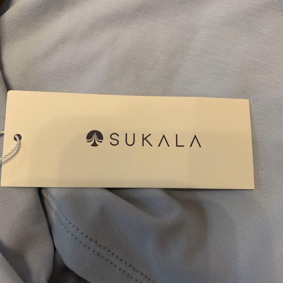SUKALA ライトブルー 長袖 ピラティスウェア　Lサイズ