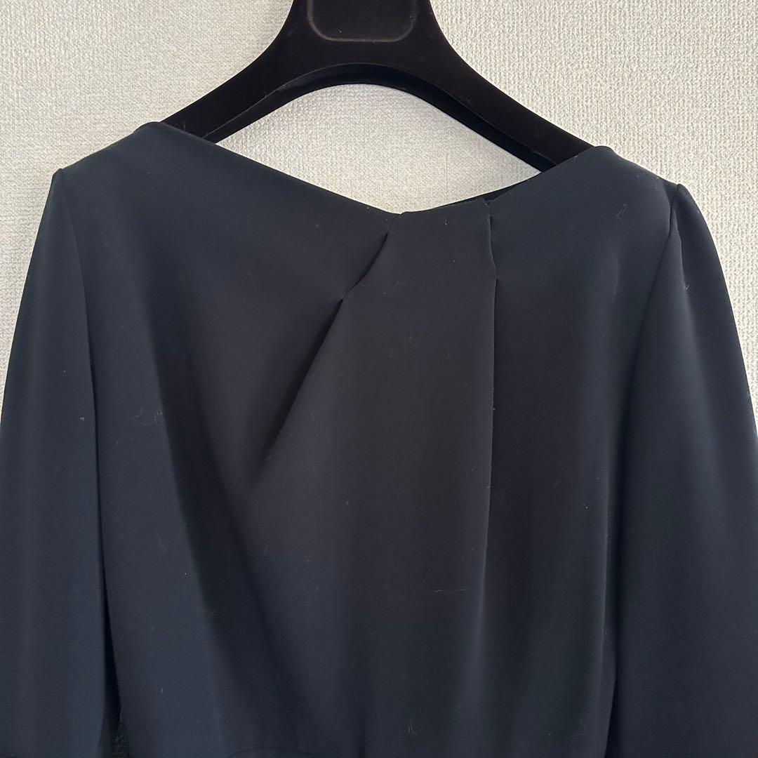 【ROKSANDA】BLACK bell-sleeve dress