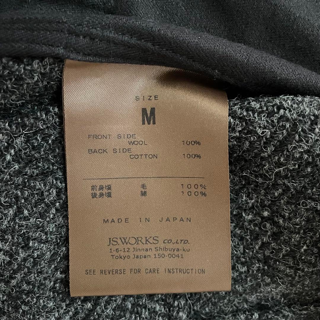 美品 Harris Tweed HAND WOVEN ウールベスト M グレー