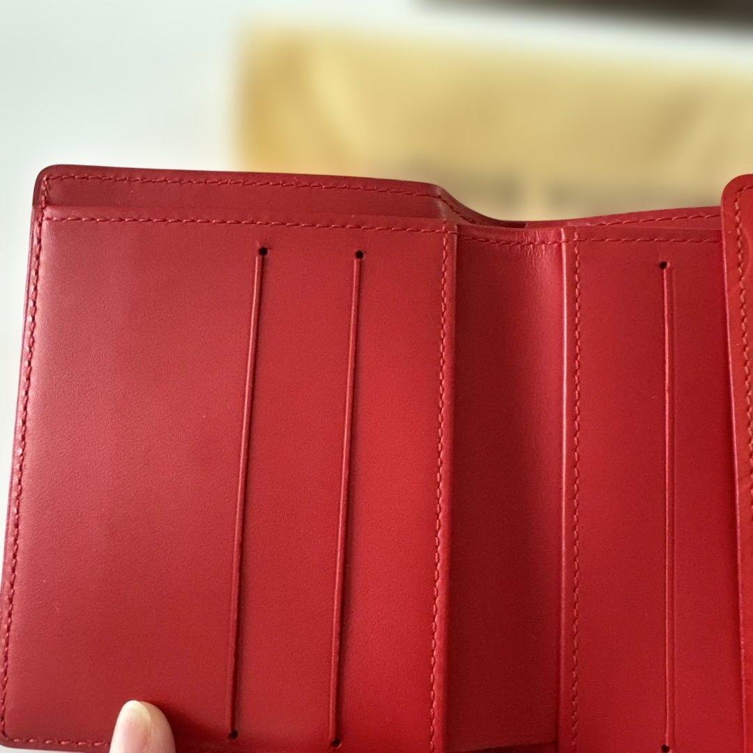 ルイヴィトンヴェルニ財布　レッド　美品