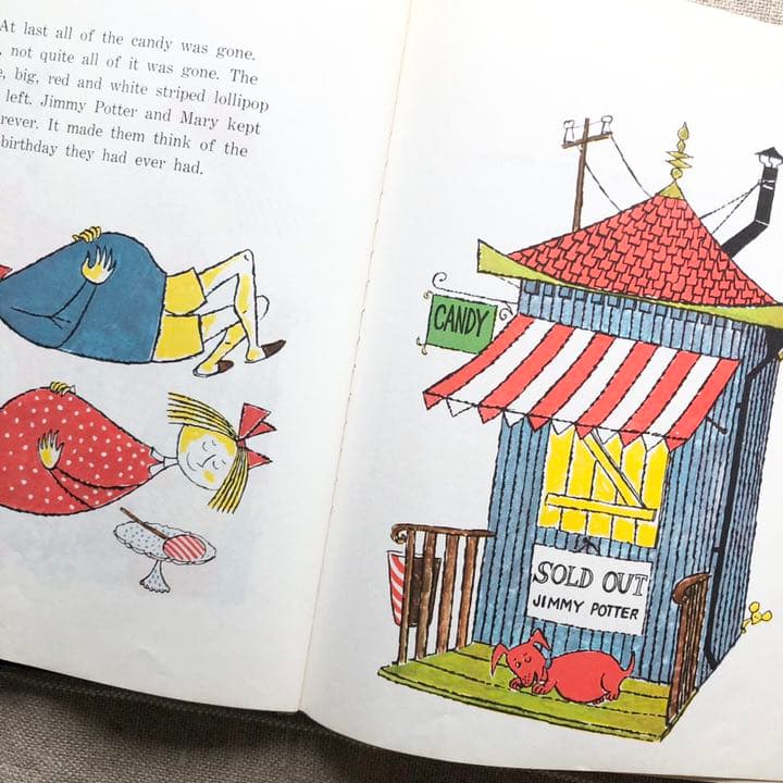 ヴィンテージ　絵本　洋書　英語　Stig Lindberg
