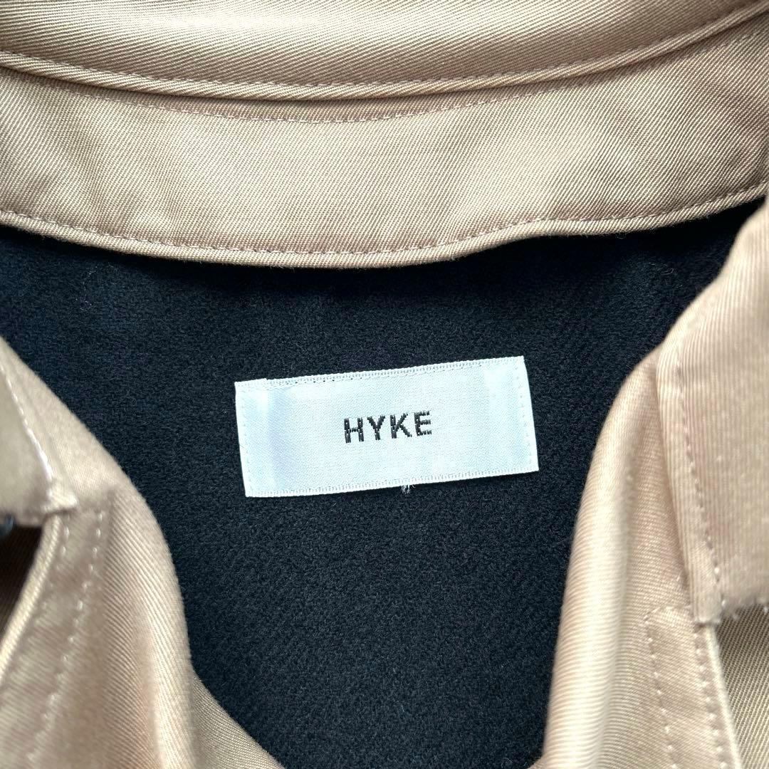 HYKE ベージュ ダブルブレスト トレンチコート S