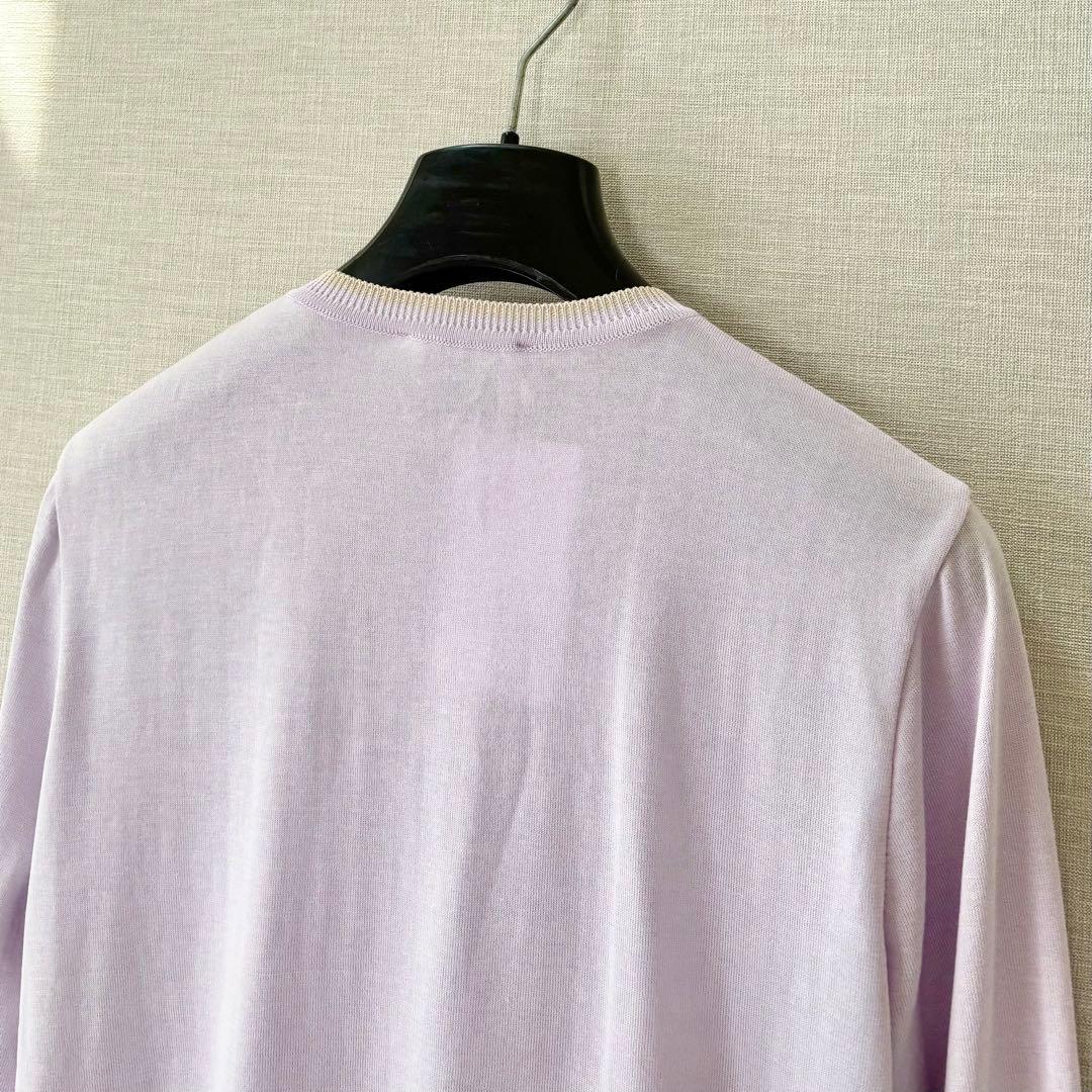 新品✨ユナイテッドアローズ コットンシルク18G クルーネック カーディガン