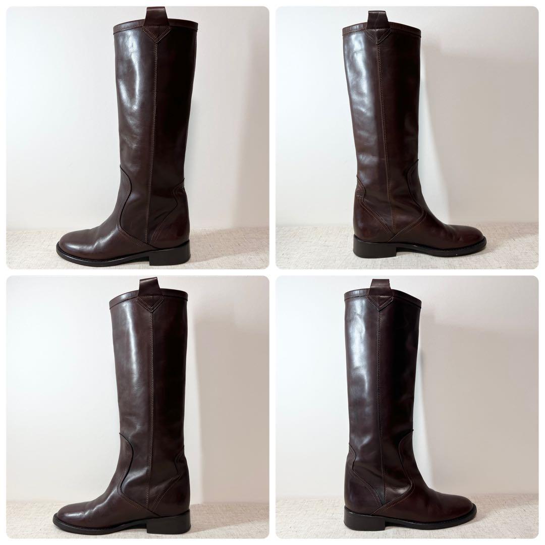 極美品★CORSO ROMA 9 コルソローマ ノーヴェ ロングブーツ 本革
